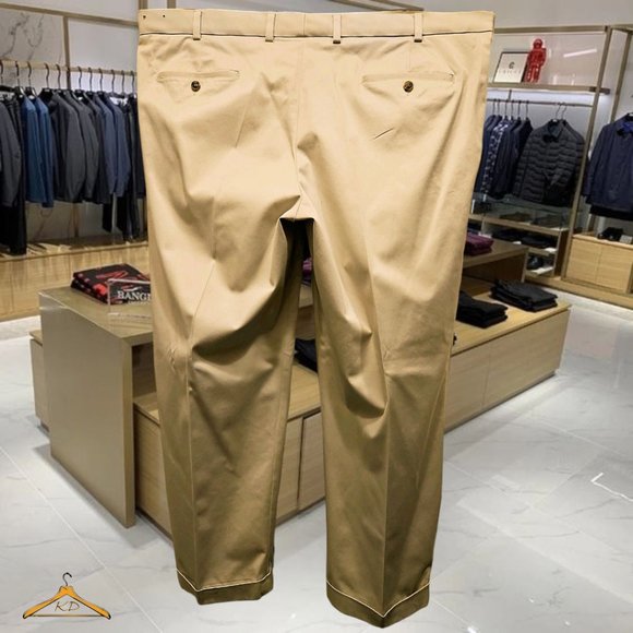 Brooks Brothers Chinos: 44x29 (44x28 actual), Khaki, Elliot Fit - NWOT - Picture 2 of 6